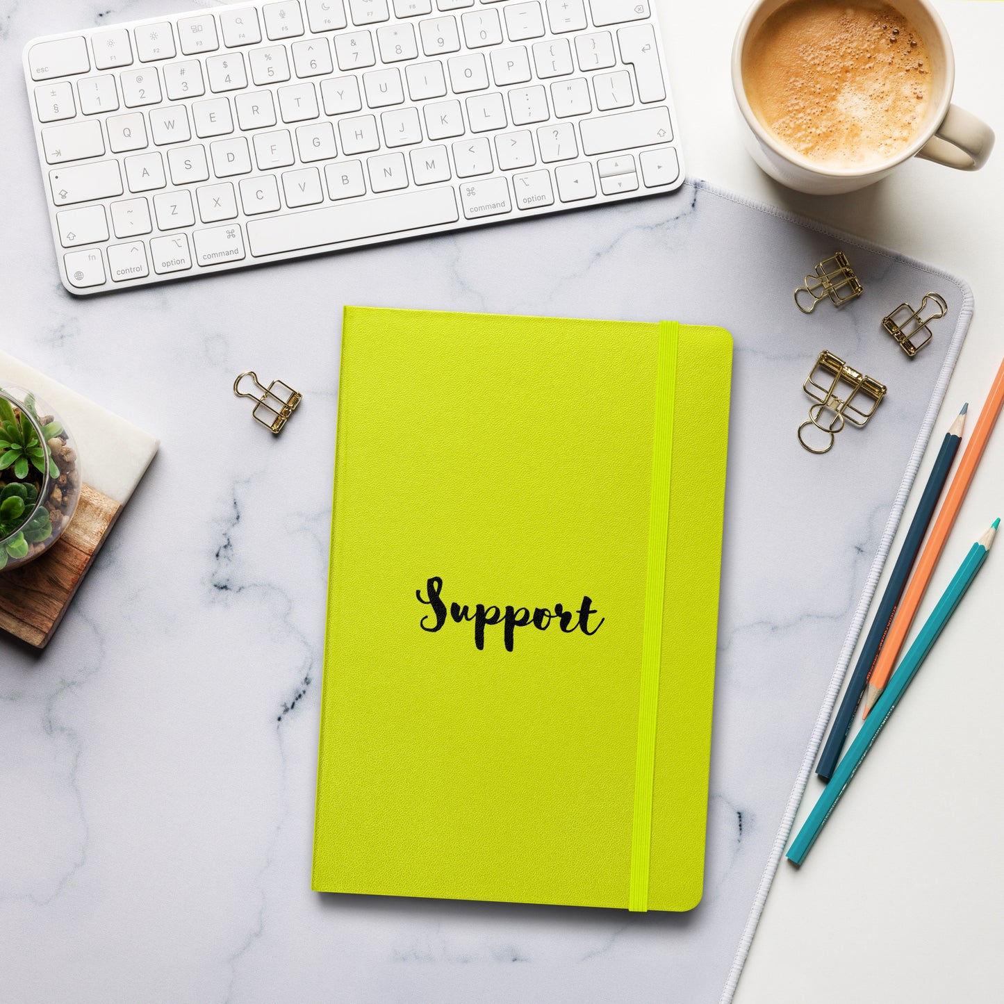 Support Hardcover bound notebook